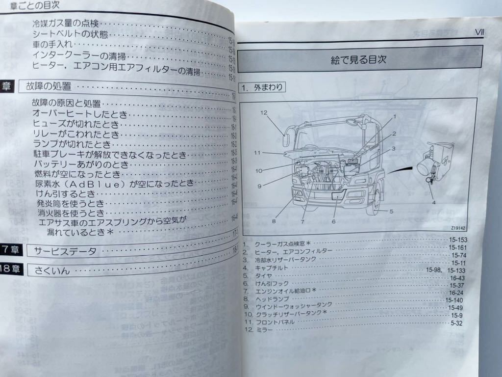 三菱ふそう大型トラック スーパーグレート取扱説明書　2008年発行　ジャンク品_画像3