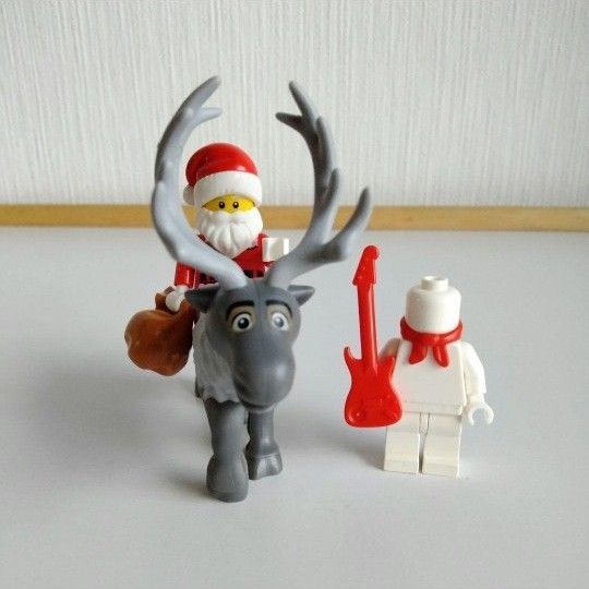 レゴ　LEGO　サンタクロース　トナカイ　雪だるま　ミニフィグ　クリスマス　スヴェン　スベン　アナと雪の女王　ディズニー　アナ雪