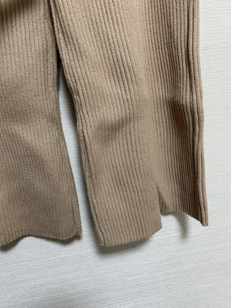 a.no.ne.ne. rib knitted pants anonene large size unused 15 waist rubber warm 
