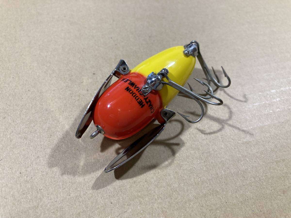 オールド ヘドン クレイジー クローラー YRH 吹目 Heddon Crazy Crawler / スミス バルサ50 ズイール ハトリーズ フェンウィック 道楽 abu_画像には映り込みやフラッシュがございます