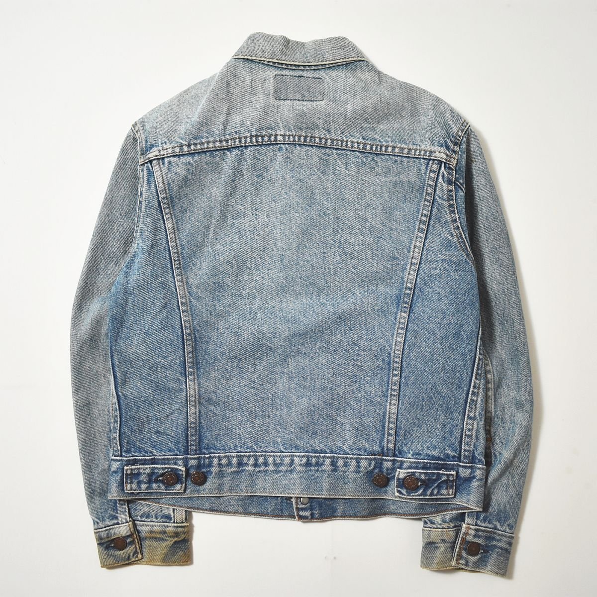 ★70s USA製 リーバイス Levi’s 70505 デニムジャケット Gジャン オレンジタブ スモールe ボタン裏刻印527 ヴィンテージ 4th★_画像3