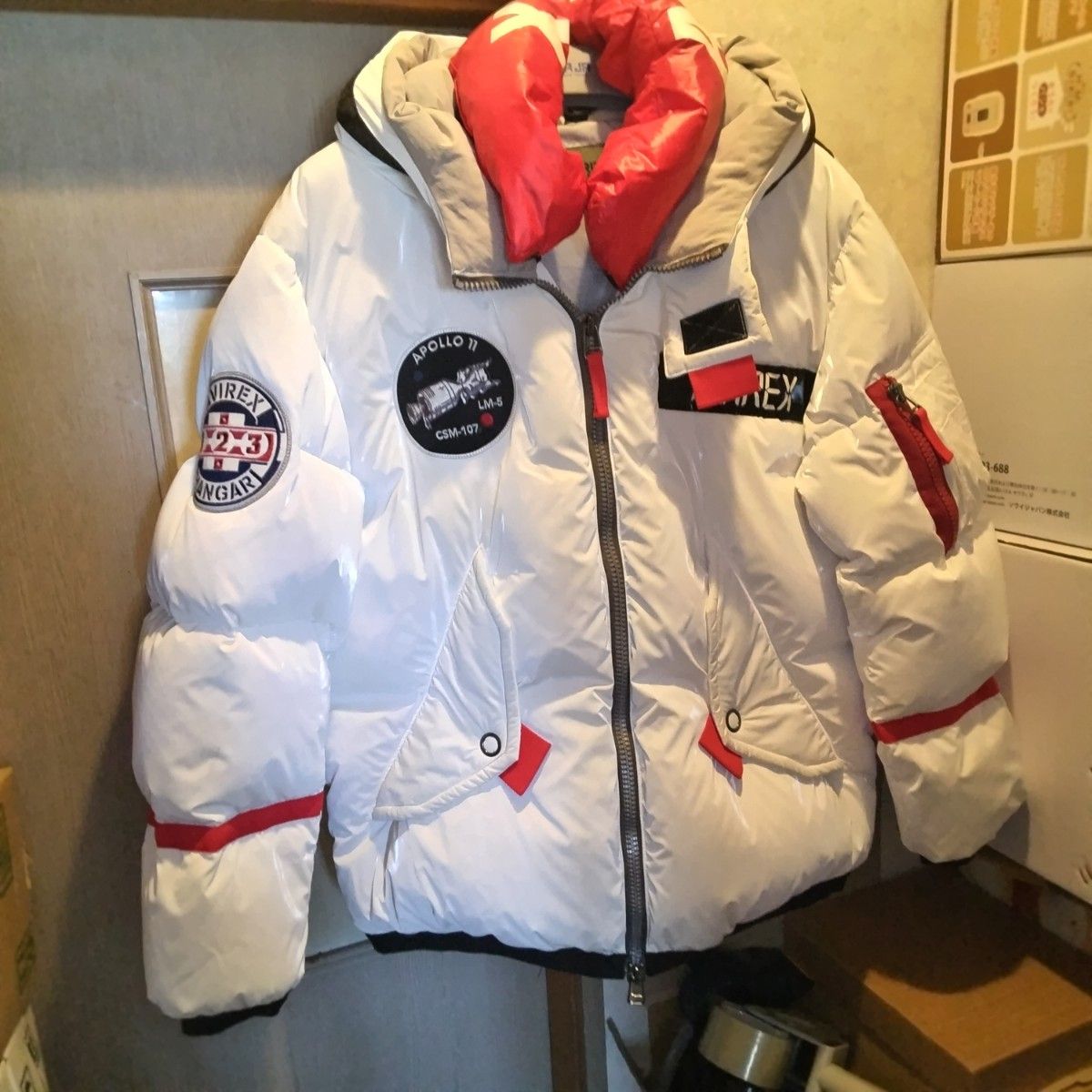 AVIREX アポロダウン ジャケット JACKET 絶版 激レア 人気の白 AVIREX アポロダウン ジャケット JACKET 絶版 激レア 人気の白