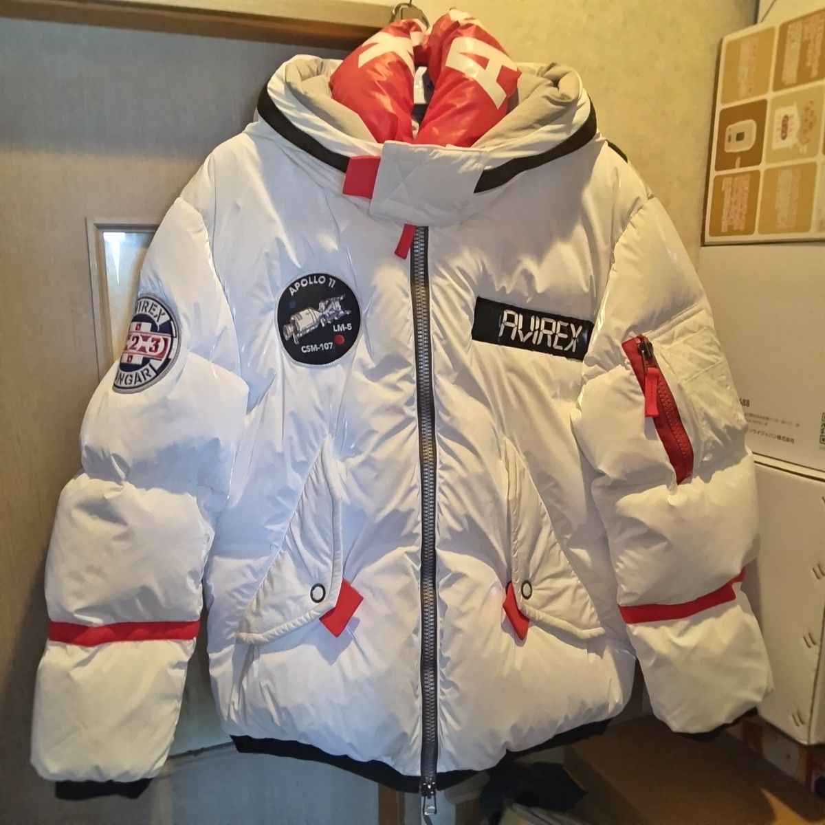 AVIREX アポロダウン ジャケット JACKET 絶版 激レア 人気の白 AVIREX アポロダウン ジャケット JACKET 絶版 激レア 人気の白