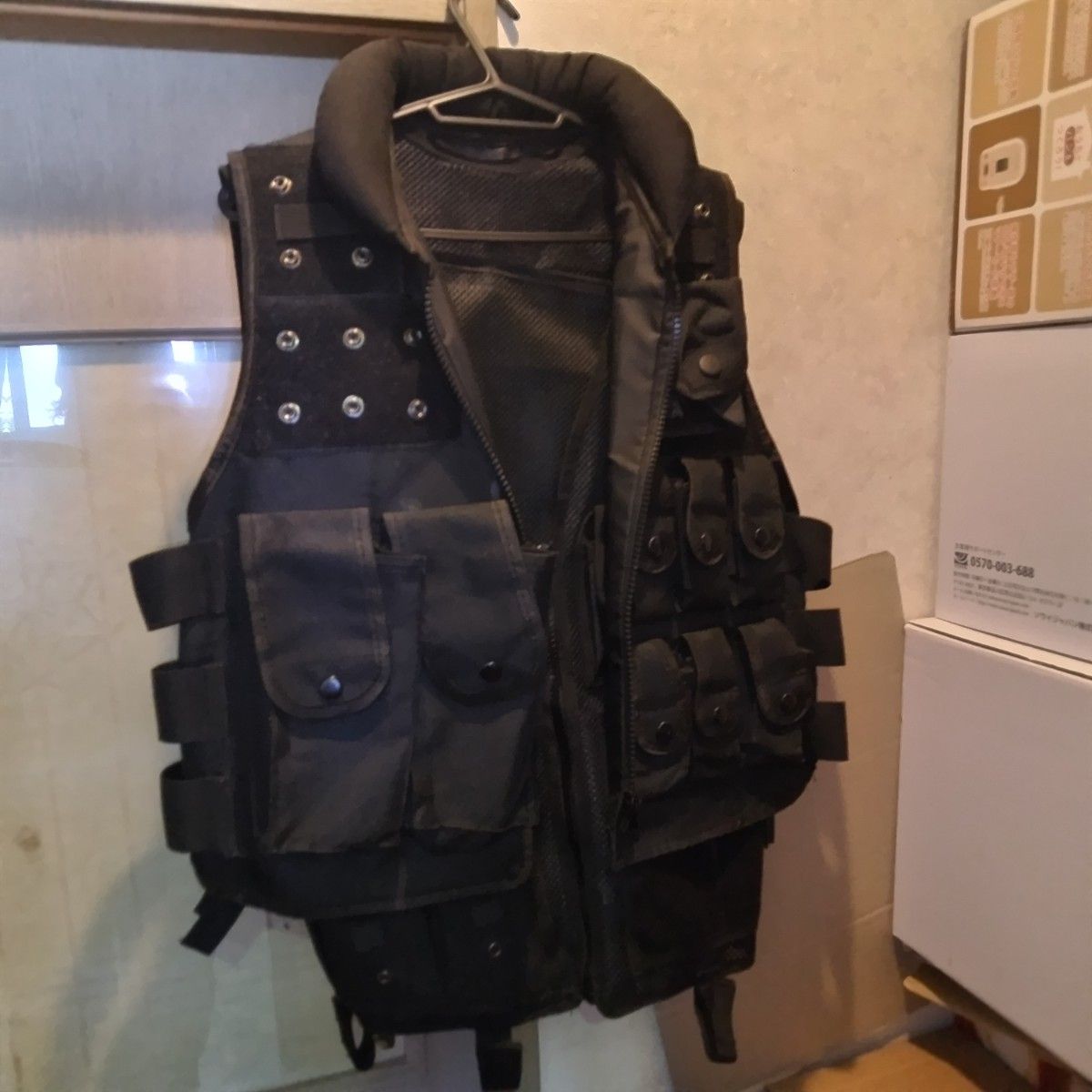 SWAT タクティカルベスト メッシュ コスプレ サバゲー ミリタリー フリーサイズ&特大 2点セット