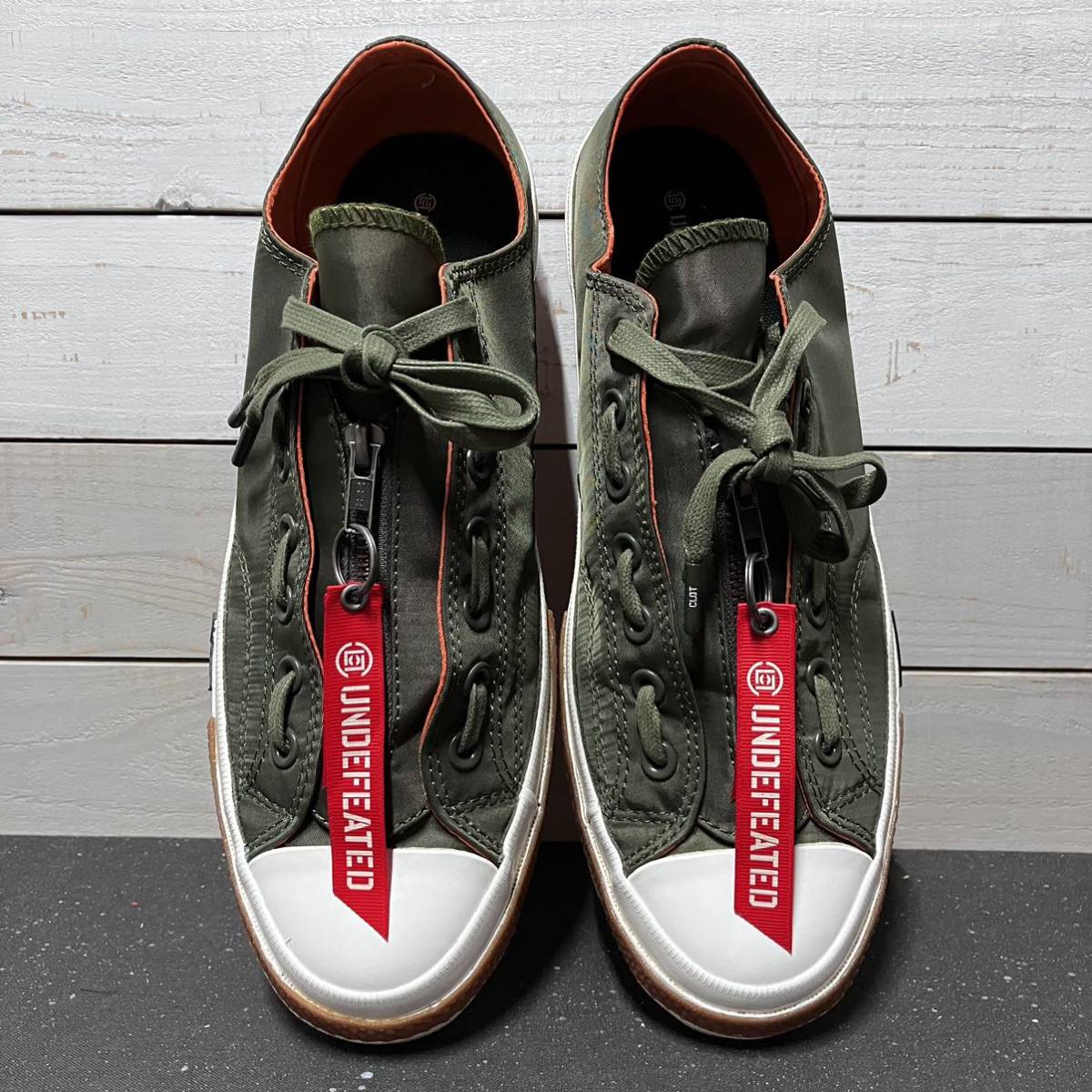 29.5cm CONVERSE CHUCKTAYLOR CT70 1970 70s CLOT UNDEFEATED GREEN コンバース チャックテイラー クロット アンディフィーテッド グリーン_画像2