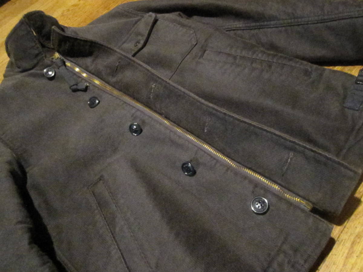 ◆COOTIE◆ クーティー Pique Deck Jacke A-2 デッキジャケット【S】 USED_画像8