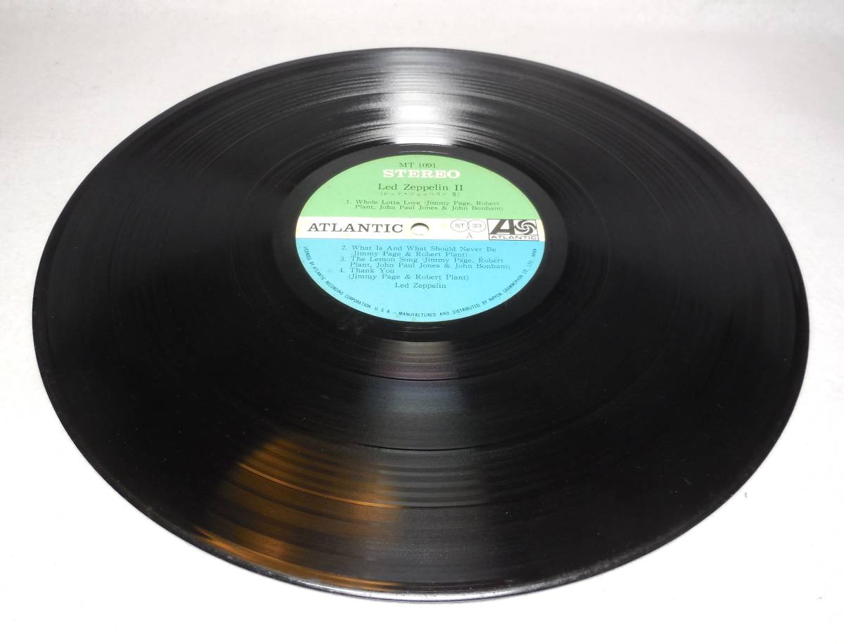レッド・ツェッペリン/Led Zeppelin[レッド・ツェッペリンⅡ/Led Zeppelin Ⅱ]帯（売上補充カード）付き LP レコード MT1091 インサート欠 _画像5