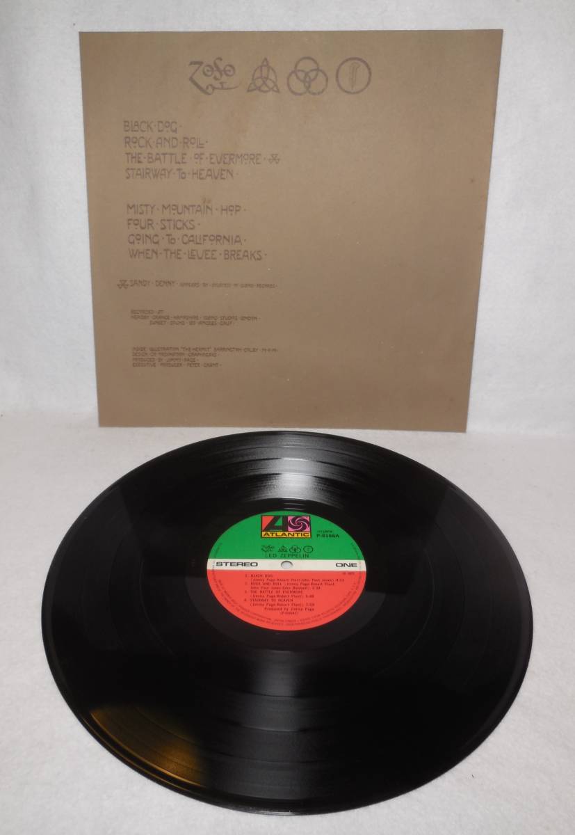 レッド・ツェッペリン/Led Zeppelin「レッド・ツェッペリンⅣ」ROCK AGE 7 帯（補充注文票あり）付き LP レコード P-8166A ATRANTIC_画像6