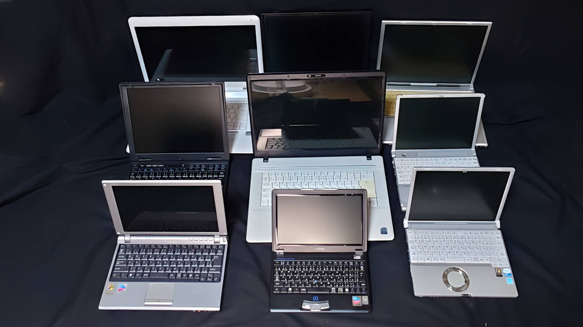 ◆◇ノートパソコン 9台まとめて処分 ★昭和レトロ★◇◆Let's NOTE ★ dynabook ★ VAIO ★ ThinkPad★◇◆_画像2