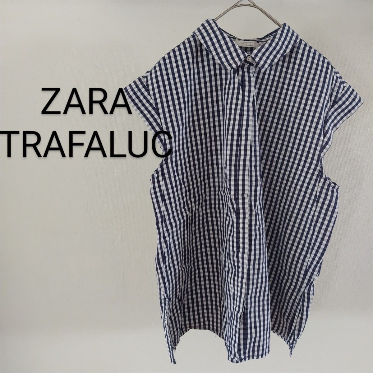 ZARA　TRAFALUC　ザラトラファ　トップス　シャツ　チェック　レディース　半袖