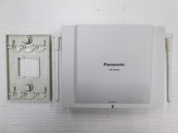 10【Panasonic 】 ラ・ルリエ デジタルコードレス「VB-W411B」＆接続装置「VB-W460B」◆電池付◆中古美品_色焼け有りません。