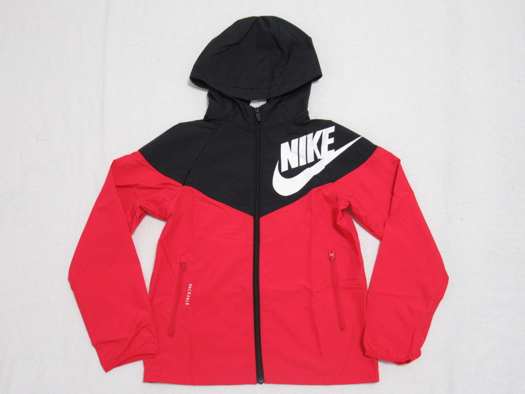 NIKE キッズ ウィンドブレーカー 赤 黒 150 ナイキ ナイロン NIKE キッズ ウィンドブレーカー 赤 黒 150 ナイキ ナイロン