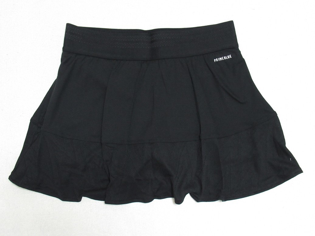 adidas テニス スカート プライムブルー 黒 ブラック OT アディダス スコート エアロニット マッチ H31425_画像7