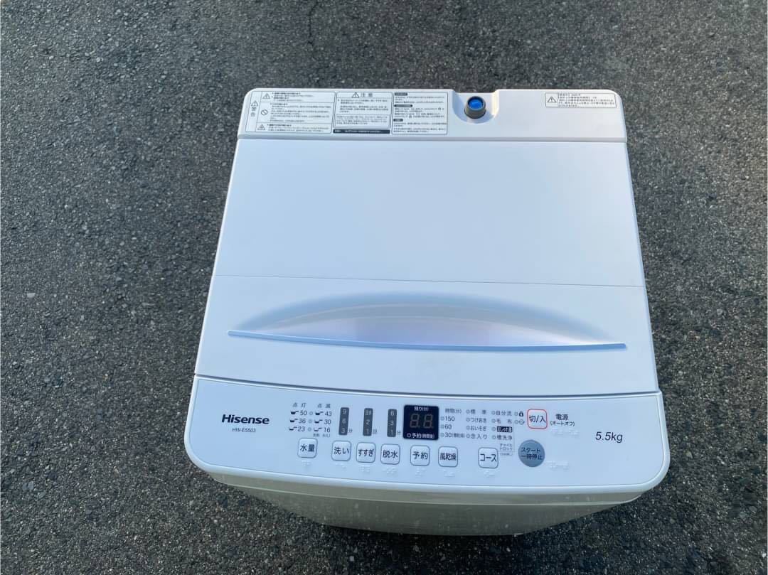 ○G8907 ハイセンス　Hisense 全自動洗濯機　5.5kg HW-E5503 20年製○_画像4