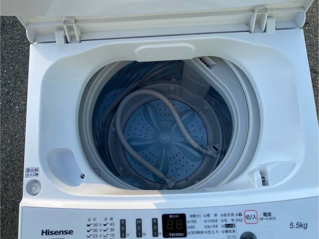 ○G8907 ハイセンス　Hisense 全自動洗濯機　5.5kg HW-E5503 20年製○_画像5