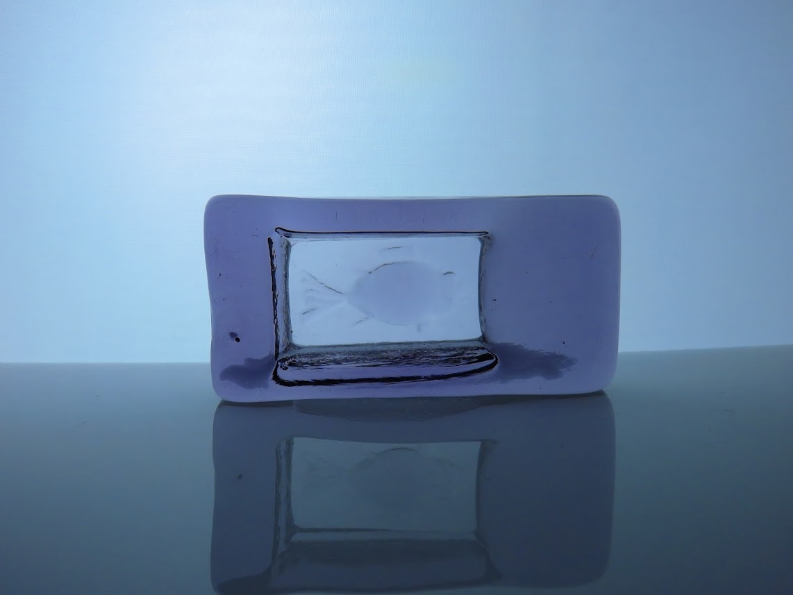 Boda/ボダ Erik Hoglund/エリックホグラン アッシュトレイ 長方形 ライラック さかな 10.0cm×4.9cm