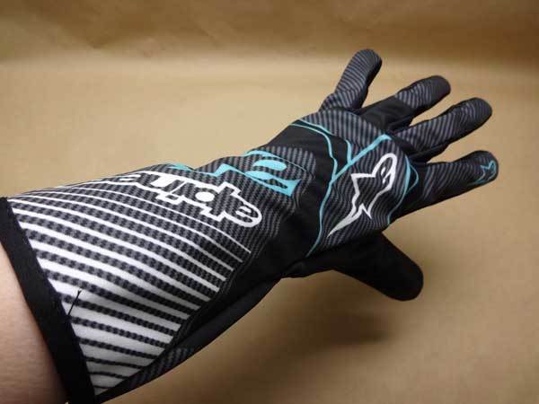 アルパインスターズ新品サイズ多数！■レーシングカートグローブ TECH-1 K RACE V2 GLOVE■CARBON ブラックターコイズ alpinestars_画像2