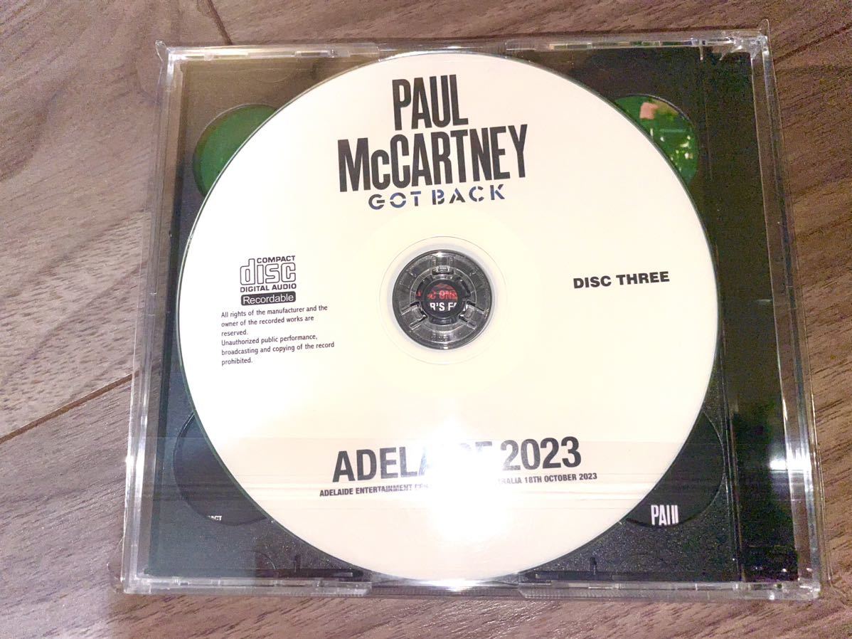 PAUL McCARTNEY ADELAIDE 2023 HIGHLIGHTS CD 新品未開封　2023年10月最新ライブ　ポールマッカートニー　ビートルズ　beatles _画像2