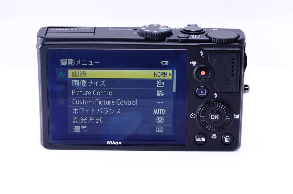 【UD13K】★売り切り★Nikon ニコン COOLPIX P310 ブラック コンパクトデジタルカメラ_画像8