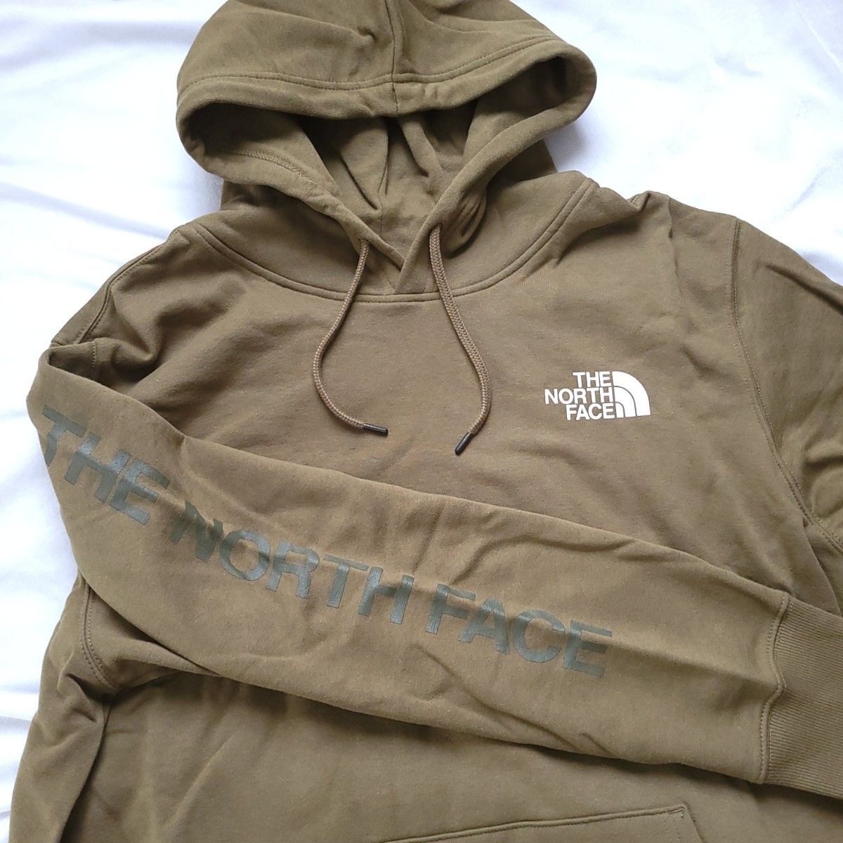 ノースフェイス　メンズパーカー　アームロゴ　オリーブ　新品　XXL相当 THE NORTH FACE