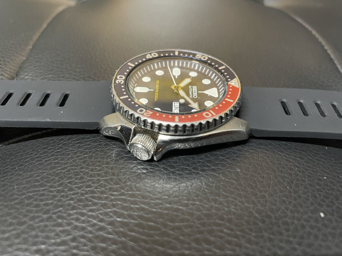 SEIKO セイコー ダイバー ネイビーボーイ デイデイト SKX009 7S26-0020 動作品 ペプシ 海外モデル 逆輸入_画像5