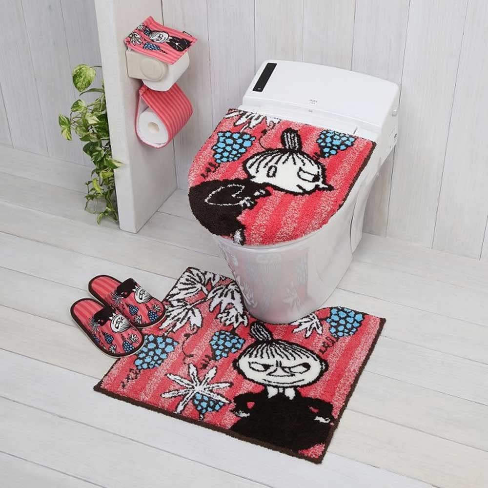 [ new goods ] Moomin Lost in The bare- toilet 4 point set little mii width znaklie-shon little mii toilet mat MOOMIN slippers 