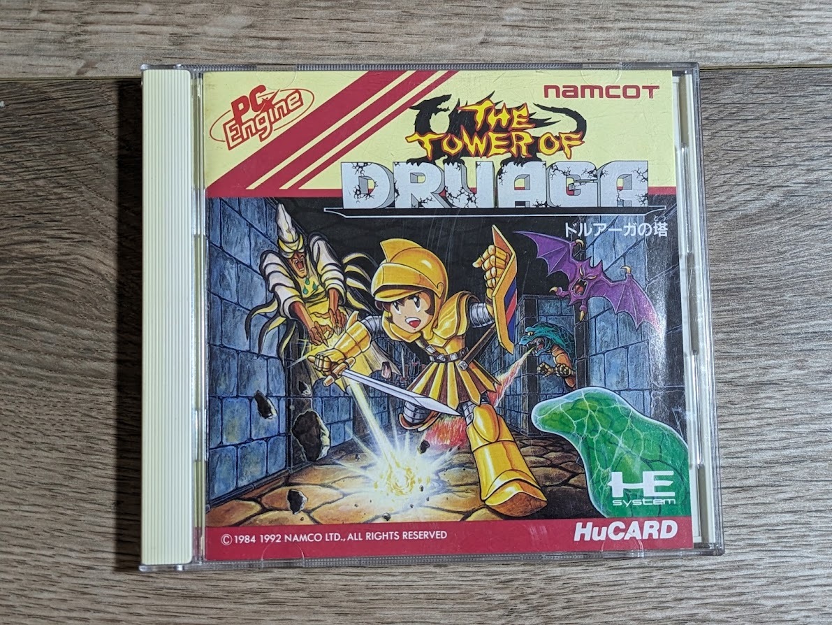 ドルアーガの塔 THE TOWER OF DRUAGA PCエンジン Engine HuCARD レトロ ゲーム NEC namcot ナムコ_画像1