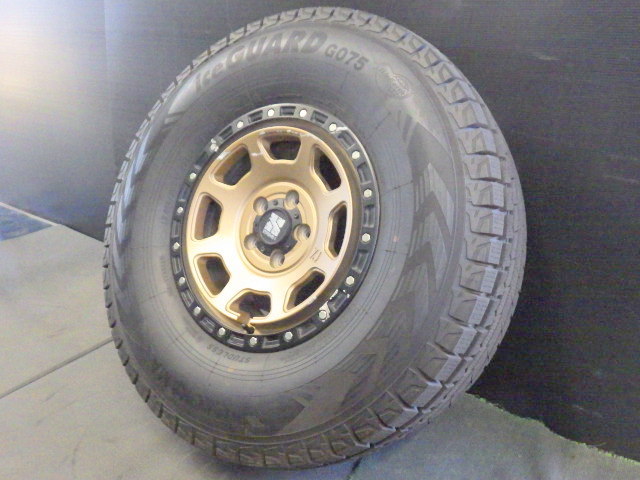 ホ冬【925】XTREME-J XJ03〇17x8J 5穴 PCD127 +38 2021年製 YOKOHAMA G075 315/70R17 121/118 4本 JK/JLラングラ―_画像4