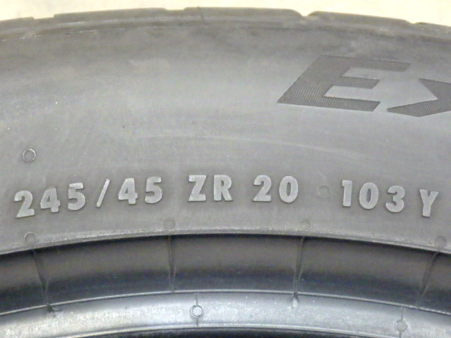 【K470】FK0211133 送料無料・代引き可　店頭受取可 2022年製造 約8部山 ◆Continental EXTREME CONTACT DWS06 PLUS◆245/45R20◆2本_画像6