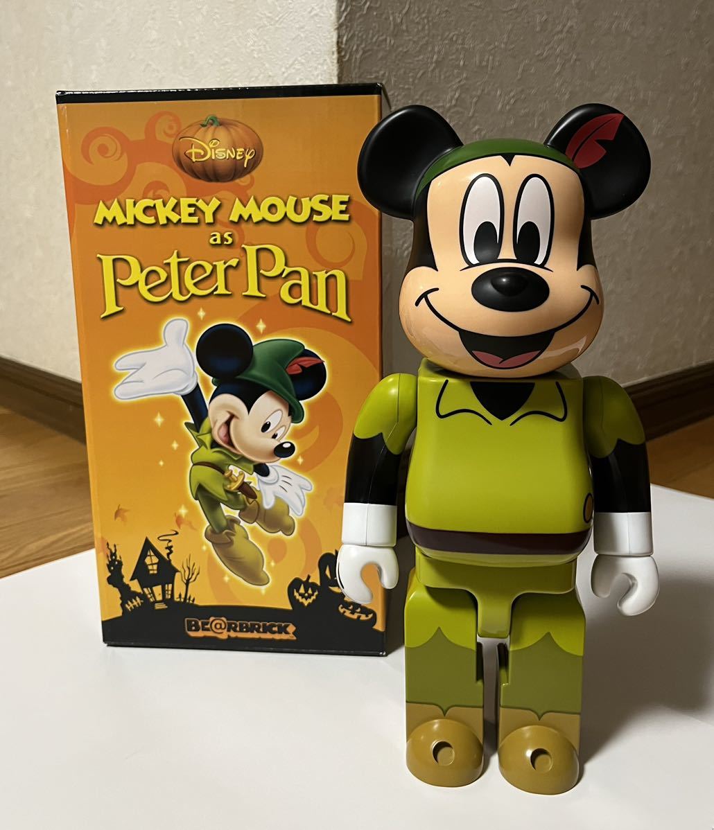 '09 BE@RBRICK MICKEY MOUSE as PETER PAN 400% / セブンイレブン限定 ミッキーマウス ピーターパン バージョン ベアブリック