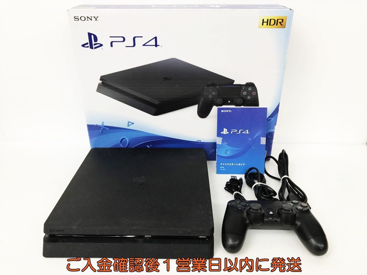 【1円】PS4 本体 セット 500GB ブラック SONY PlayStation4 CUH-2200A 初期化済 未検品ジャンク プレステ4 DC06-805jy/G4_画像1