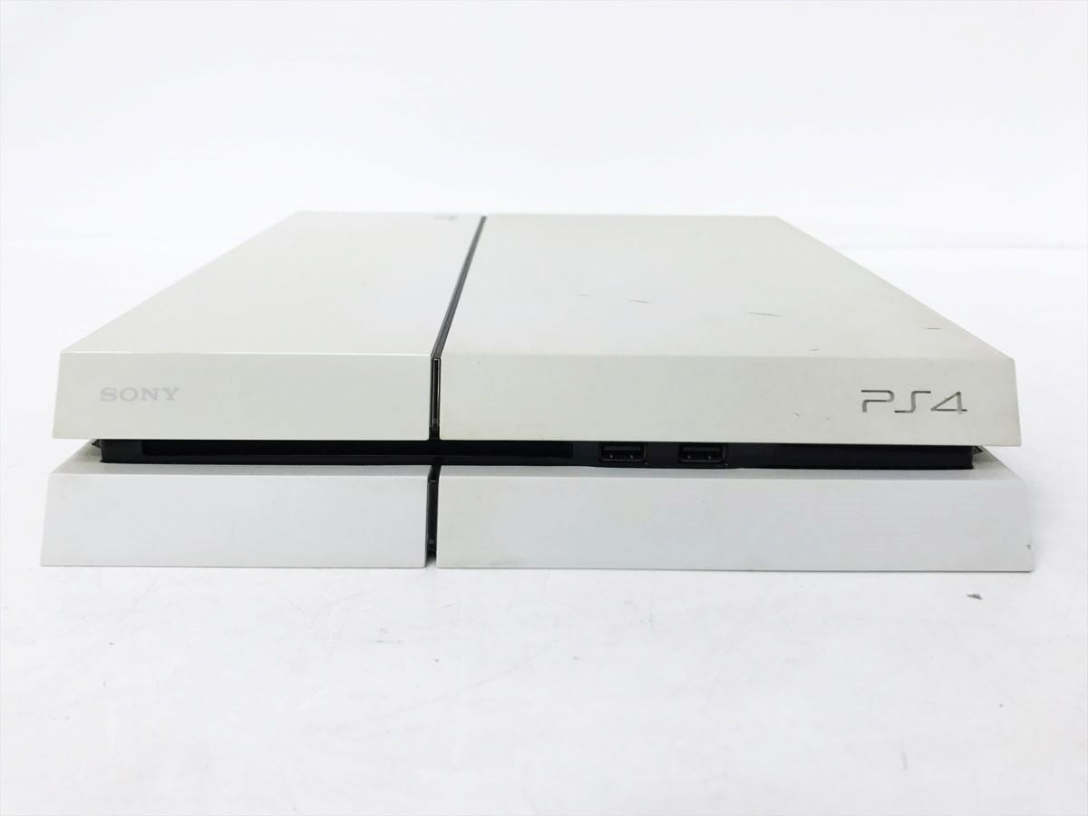 【1円】PS4 本体/コントローラー 500GB ホワイト SONY PlayStation4 CUH-1100A 初期化済 未検品ジャンク DC06-806jy/G4_画像3
