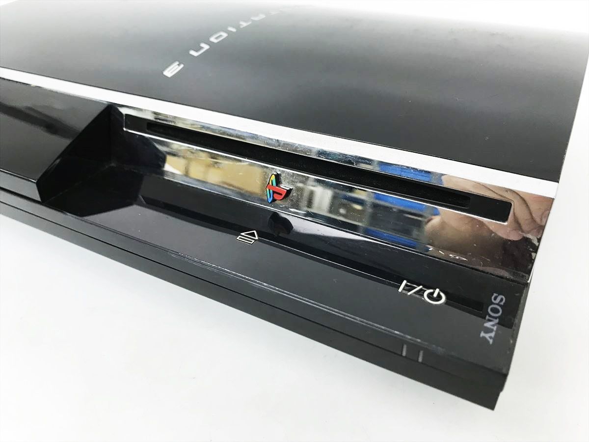 【1円】PS3 本体 60GB 初期型 ブラック SONY PlayStation3 CECHA00 初期化済 未検品ジャンク プレステ3 DC06-843jy/G4_画像3