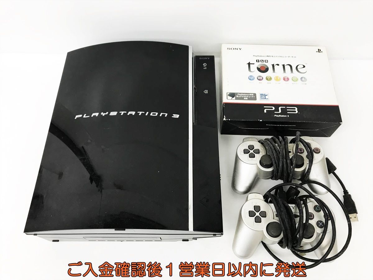 【1円】PS3 本体 セット 60GB 初期型 ブラック SONY PlayStation3 CECHA00 未検品ジャンク プレステ3 DC07-445jy/G4_画像1