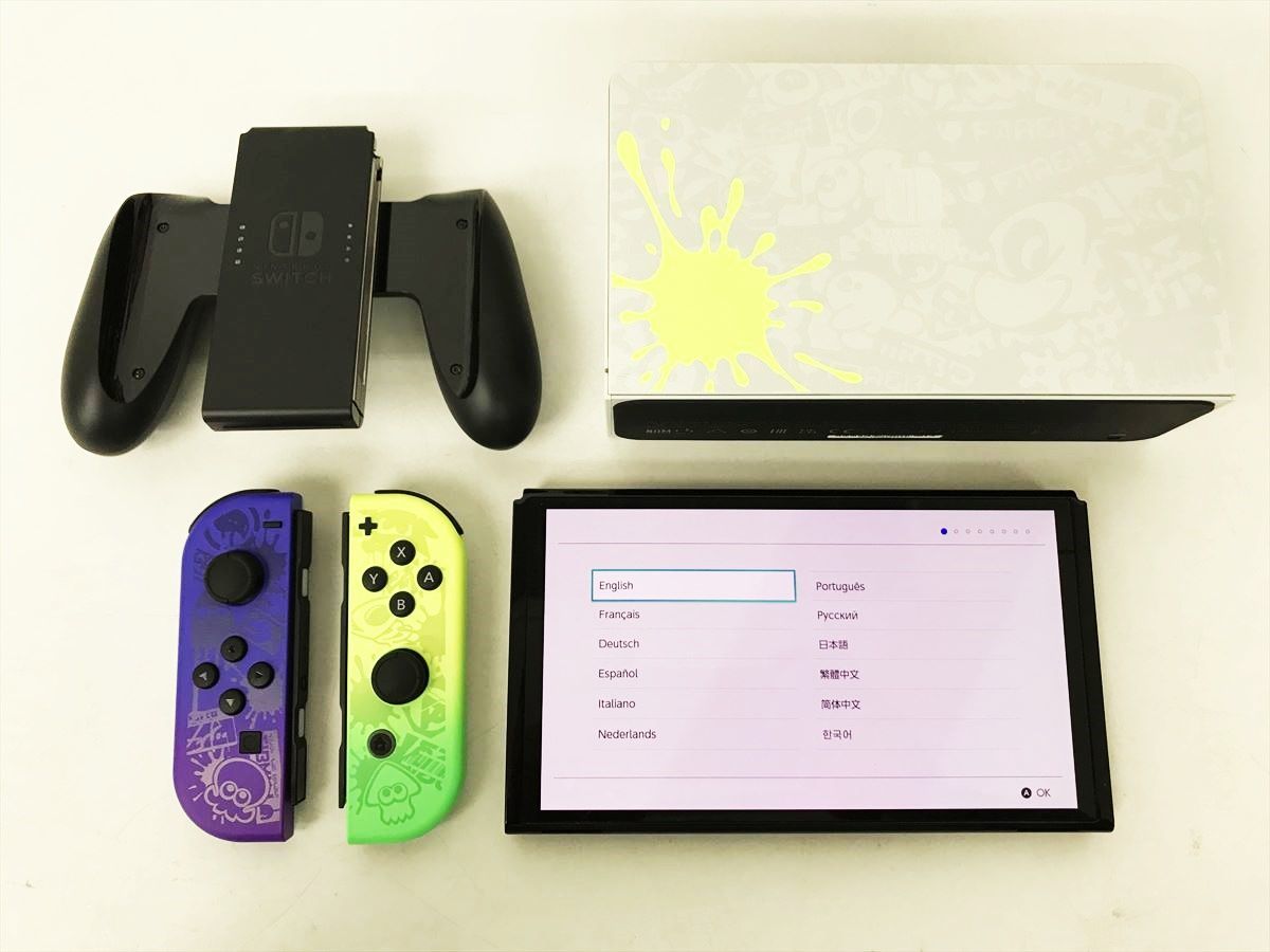 1円】任天堂 有機ELモデル Nintendo Switch 本体 セット スプラ