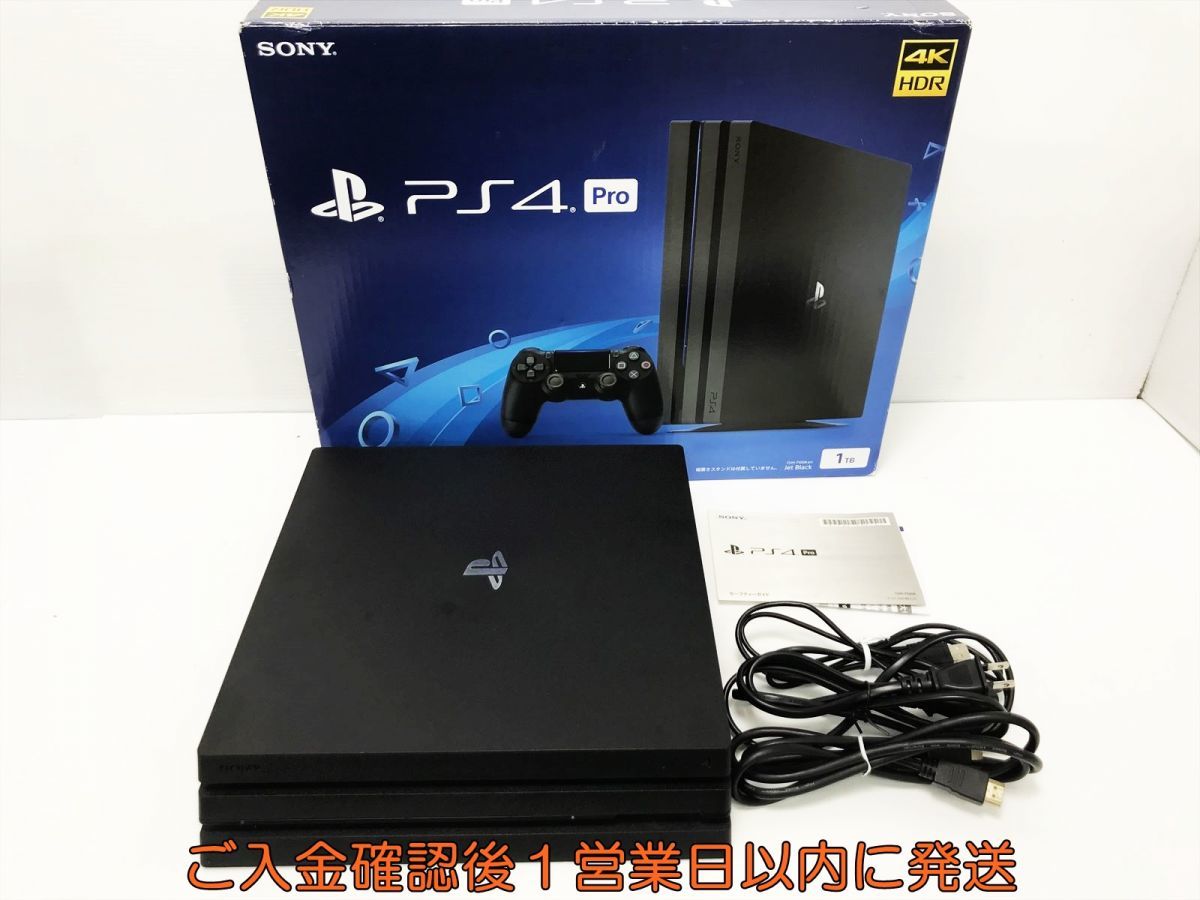 【1円】PS4 PRO 本体 セット 1TB ブラック SONY PlayStation4 GUH-7200B 初期化/動作確認済 H05-201tm/G4_画像1