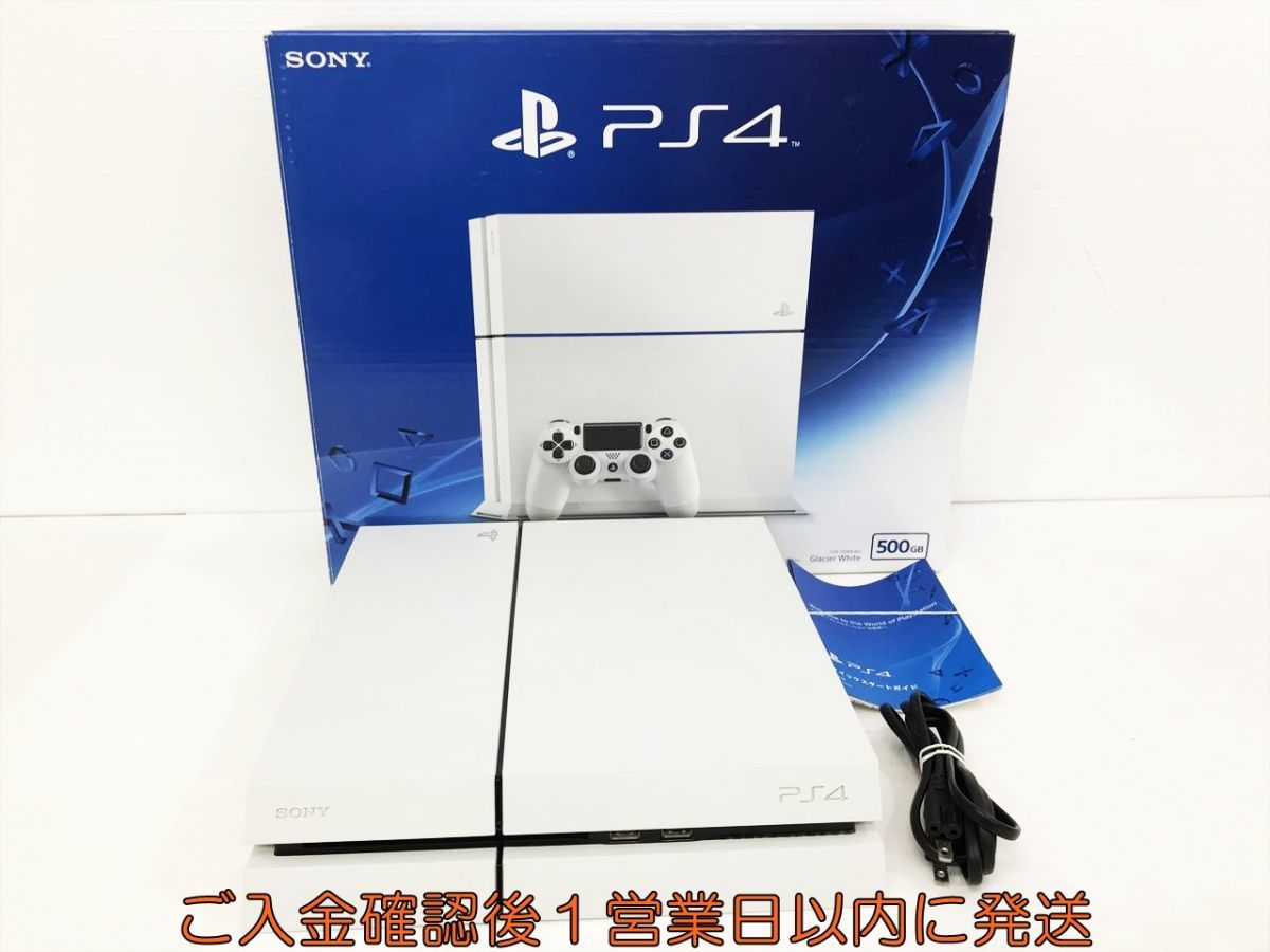 大人気新品 ホワイト 500GB セット 本体/箱 【1円】PS4 SONY J09-236kk