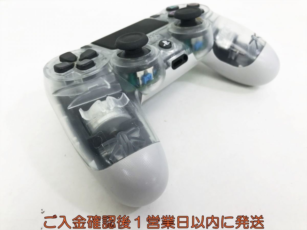 【1円】PS4 純正 ワイヤレスコントローラー DUALSHOCK4 クリスタル 未検品ジャンク プレステ4 透明 K05-322kk/F3_画像3