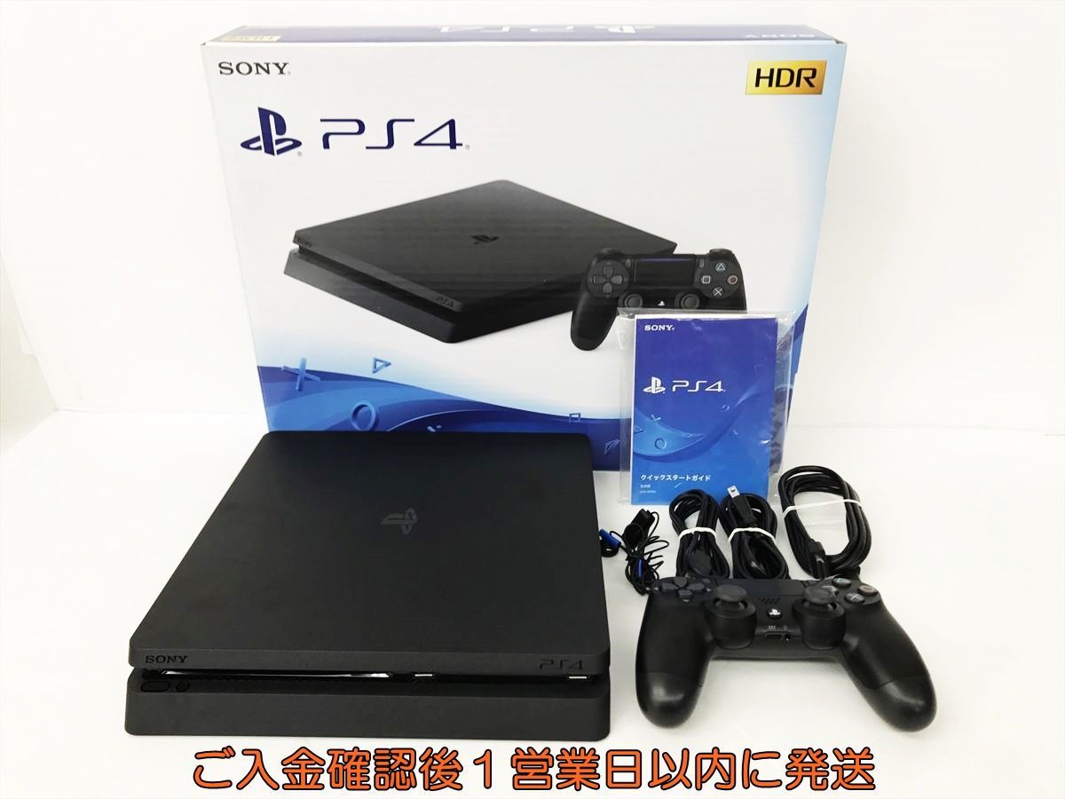 【1円】PS4 本体 セット 500GB ブラック SONY PlayStation4 CUH-2200A 動作確認済 プレステ4 DC05-677jy/G4_画像1
