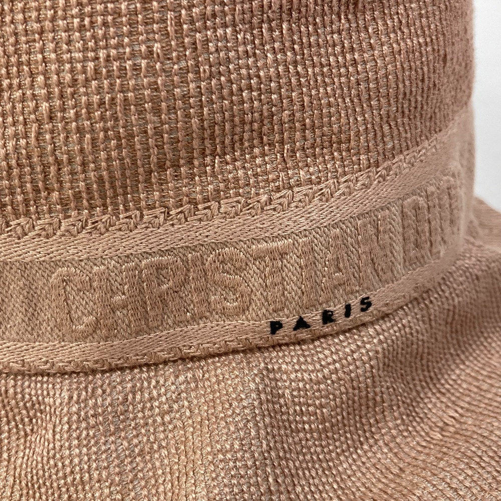 Dior Dior 04DBB923A132 шляпа шапочка шляпа панама Bob шляпа Logo Bob шляпа шляпа хлопок Pink Lady -s[ б/у ] прекрасный товар 
