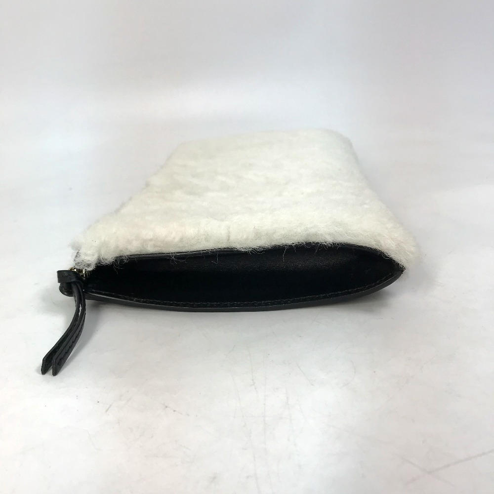 BALENCIAGA Balenciaga 347238 портфель ручная сумочка Logo клатч черный / белый женский [ б/у ]