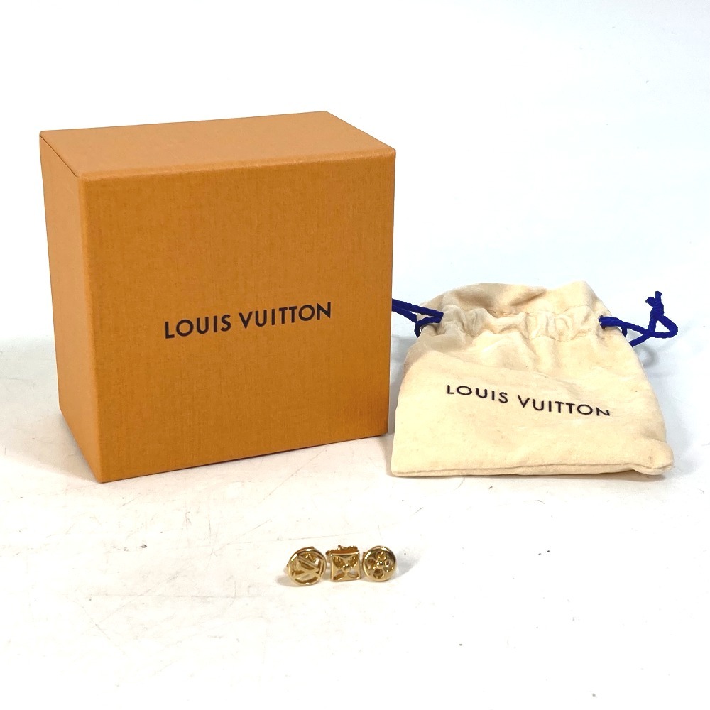 美品 LOUIS VUITTON ルイヴィトン M00395 ブックレドレイユ・クレイジー イン ロック 3ピース ピアス 3点セット ゴールド【中古】_画像9