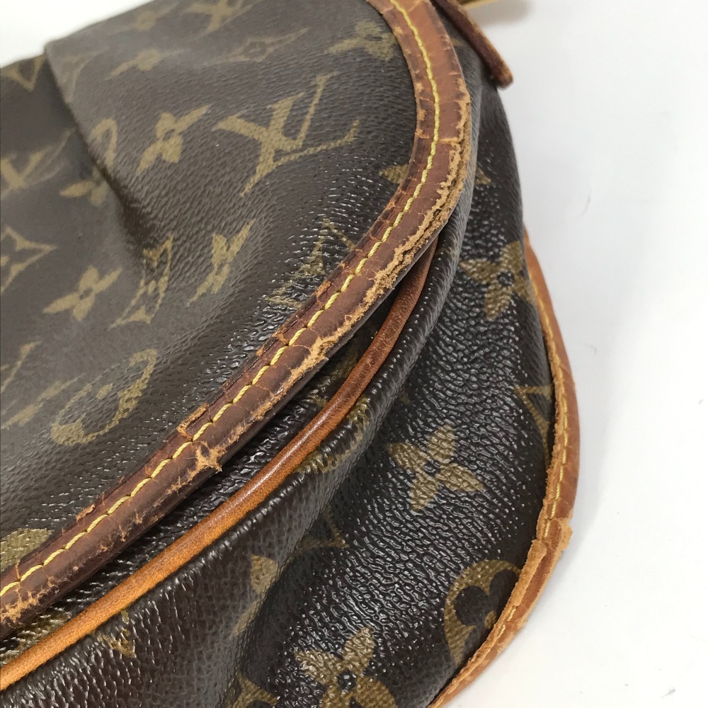 LOUIS VUITTON ルイヴィトン M40474 メニルモンタン PM カバン 斜め掛け モノグラム ショルダーバッグ ブラウン レディース【中古】_画像7