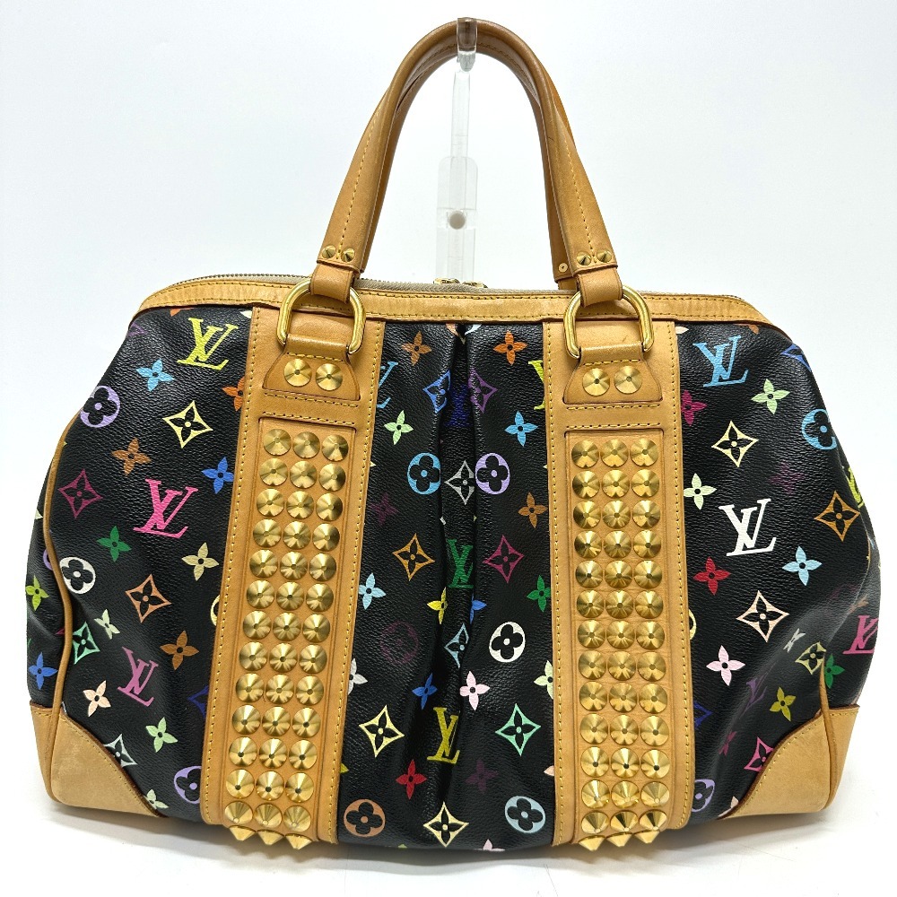 LOUIS VUITTON ルイヴィトン M45642 コートニーMM モノグラムマルチ ボストンバッグ ブラック レディース【中古】_画像2