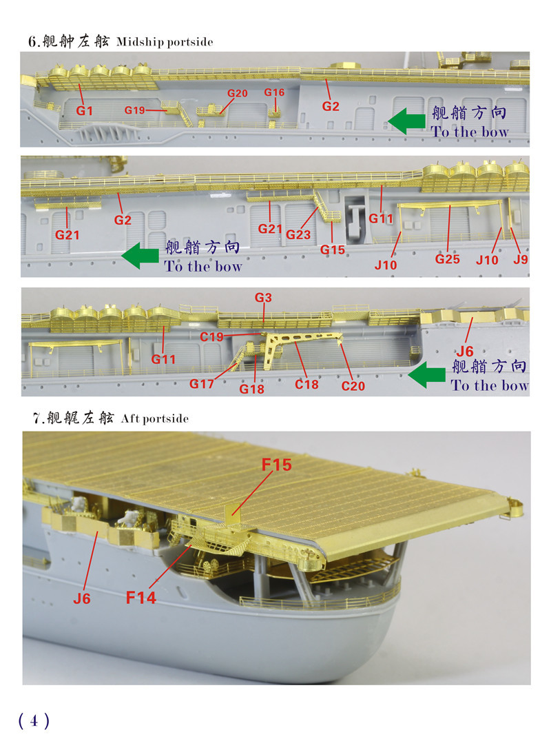 FS700125 1/700 WWII アメリカ海軍 航空母艦 CV-5 ヨークタウン 1942年型用ディテールアップセット_画像5