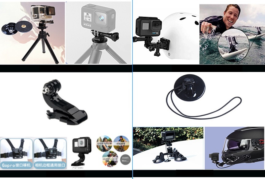 アクションカメラ 撮影用パーツ 50点セット 50 in 1 アクセサリーキット 【GoPro Hero 11 10 9 8 7 6 5 4 GoPro Max GoPro】_画像3