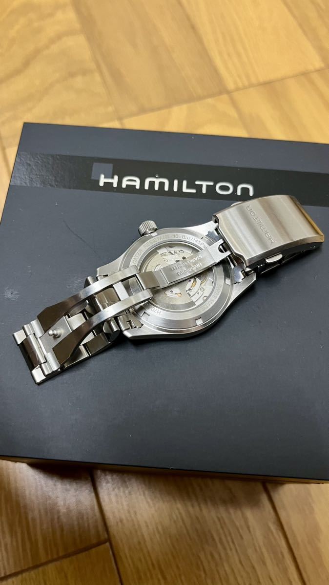 付属品完備 HAMILTON ハミルトン カーキ フィールド オート H704450 38mm 新型ムーブメント H-10 H70455133_画像8