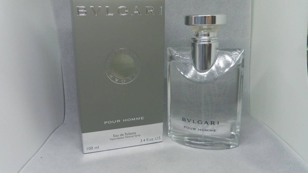 日本語シール正規品　BVLGARI　ブルガリ　香水　pour Homme　プールオム　100ml　_画像1