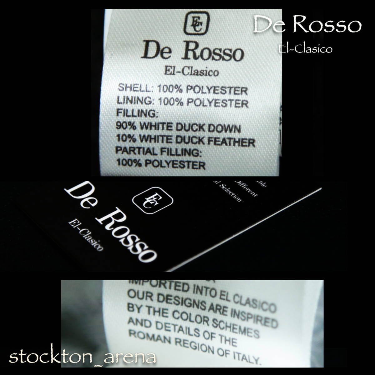 新品*De Rosso Collection* Filling90% ダウンジャケット ブラック XL ■ 黒 防寒 寒冷地 ダウンコート 撥水 重厚 フード ファー取り外し/_画像7