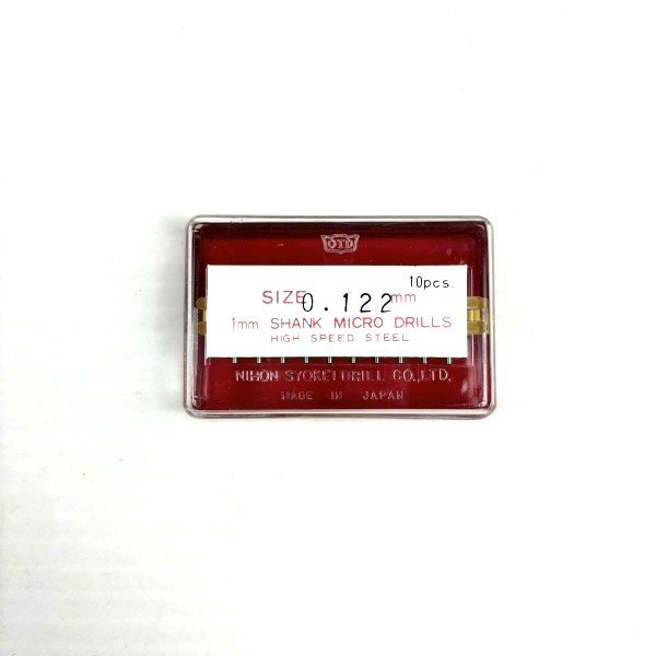 【アウトレット品】 OTD 日本小径ドリル 1mm×0.122mm 198本セット シャンクマイクロドリル sp-024-d039